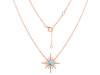 Larimar & White Topaz Necklace LAR-RN-18.