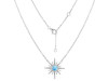 Larimar & White Topaz Necklace LAR-RN-18.