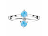 Larimar & White Topaz Ring LAR-RR-20.