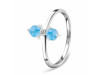 Larimar & White Topaz Ring LAR-RR-20.