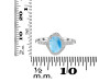 Larimar & White Topaz Ring LAR-RR-359.