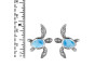 Larimar Turtle Stud Earring LAR-RUE-3.
