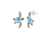 Larimar Turtle Stud Earring LAR-RUE-3.