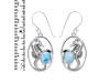 Larimar Sea Horse Earring LAR-RUE-5.