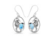 Larimar Sea Horse Earring LAR-RUE-5.