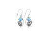 Larimar Shell Earring LAR-RUE-6.