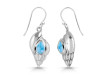 Larimar Shell Earring LAR-RUE-7.