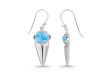 Larimar Shell Earring LAR-RUE-8.