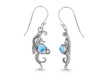 Larimar Sea Horse Earring LAR-RUE-11.