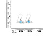 Larimar & White Topaz Shark Earring LAR-RUE-13.