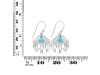 Larimar & White Topaz Jelly Fish Earring LAR-RUE-14.