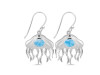 Larimar & White Topaz Jelly Fish Earring LAR-RUE-14.