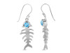 Larimar Fish Bone Earring LAR-RUE-17.