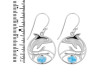 Larimar Dolphin Earring LAR-RUE-27.