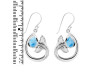 Larimar Whale Tail Earring LAR-RUE-28.