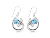 Larimar Whale Tail Earring LAR-RUE-28.