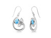 Larimar Whale Tail Earring LAR-RUE-28.