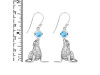 Larimar Seal Earring LAR-RUE-37.