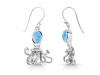 Larimar Octopus Earring LAR-RUE-46.