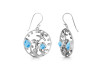 Larimar Mermaid & Star Fish Earring LAR-RUE-52.