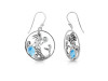 Larimar & Blur Topaz Mermaid Earring LAR-RUE-57.