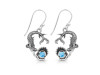 Larimar Mermaid & Oyster Earring LAR-RUE-64.