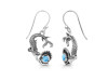 Larimar Mermaid & Oyster Earring LAR-RUE-64.