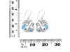 Larimar Mermaid & Sea Horse & Star Fish & Shell Earring LAR-RUE-66.