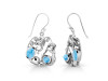 Larimar Mermaid & Sea Horse & Star Fish & Shell Earring LAR-RUE-66.
