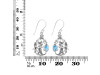 Larimar & Blur Topaz Mermaid & Turtle Earring LAR-RUE-67.