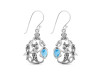 Larimar & Blur Topaz Mermaid & Turtle Earring LAR-RUE-67.