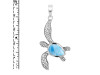 Larimar Turtle Pendant LAR-RUP-3.