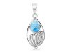 Larimar Shell Pendant LAR-RUP-6.