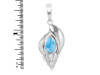 Larimar Shell Pendant LAR-RUP-7.