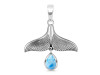 Larimar Whale Tail Pendant LAR-RUP-22.