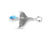 Larimar Whale Tail Pendant LAR-RUP-22.