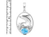 Larimar Sea & Dolphin Pendant LAR-RUP-24.