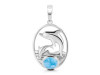 Larimar Sea & Dolphin Pendant LAR-RUP-24.