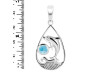 Larimar Dolphin & Waves Pendant LAR-RUP-26.