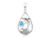 Larimar Dolphin & Waves Pendant LAR-RUP-26.
