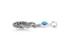 Larimar Mermaid & Dolphin Pendant LAR-RUP-35.