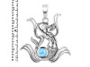 Larimar Mermaid Pendant LAR-RUP-39.