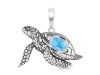 Larimar Turtle Pendant LAR-RUP-42.