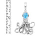 Larimar Octopus Pendant LAR-RUP-46.