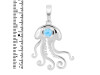 Larimar Jelly Fish Pendant LAR-RUP-47.