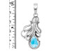 Larimar Octopus Pendant LAR-RUP-48.