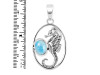 Larimar Sea Horse Pendant LAR-RUP-5.