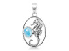 Larimar Sea Horse Pendant LAR-RUP-5.