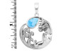 Larimar Mermaid Pendant LAR-RUP-50.