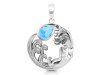 Larimar Mermaid Pendant LAR-RUP-50.